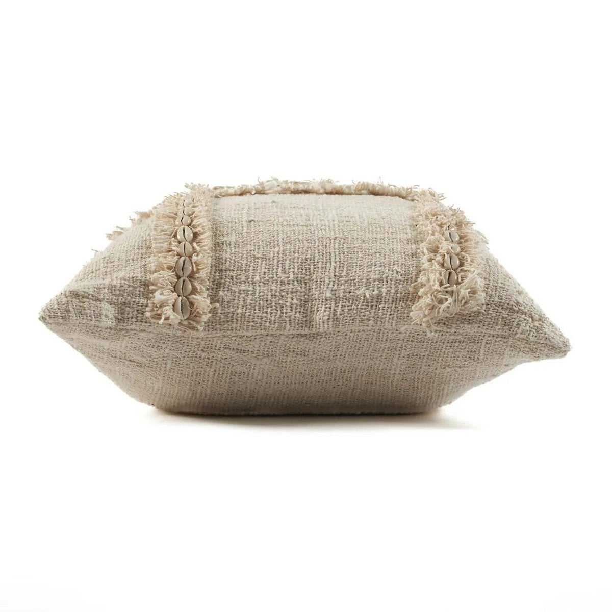 Natural Cotton Cushion Cover - Boho Style, 50x50 cm
