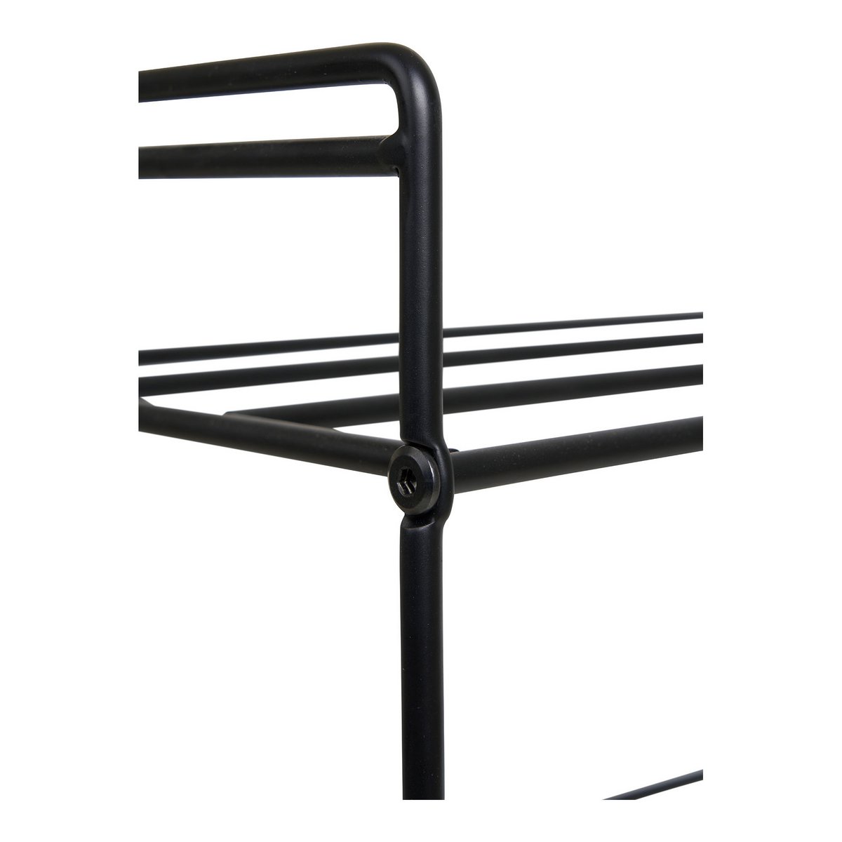 Steel Shoe Rack - 3-Shelf Entryway Organizer - Black, 60cm
