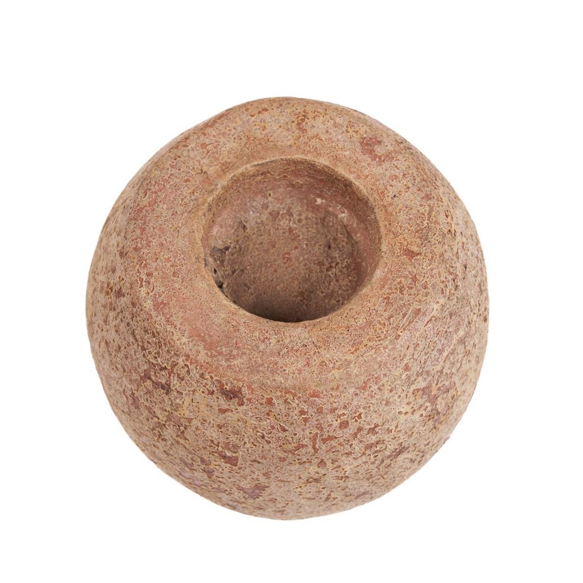 Terracotta Tea Light Candle Holder - Brown Cavestone Design