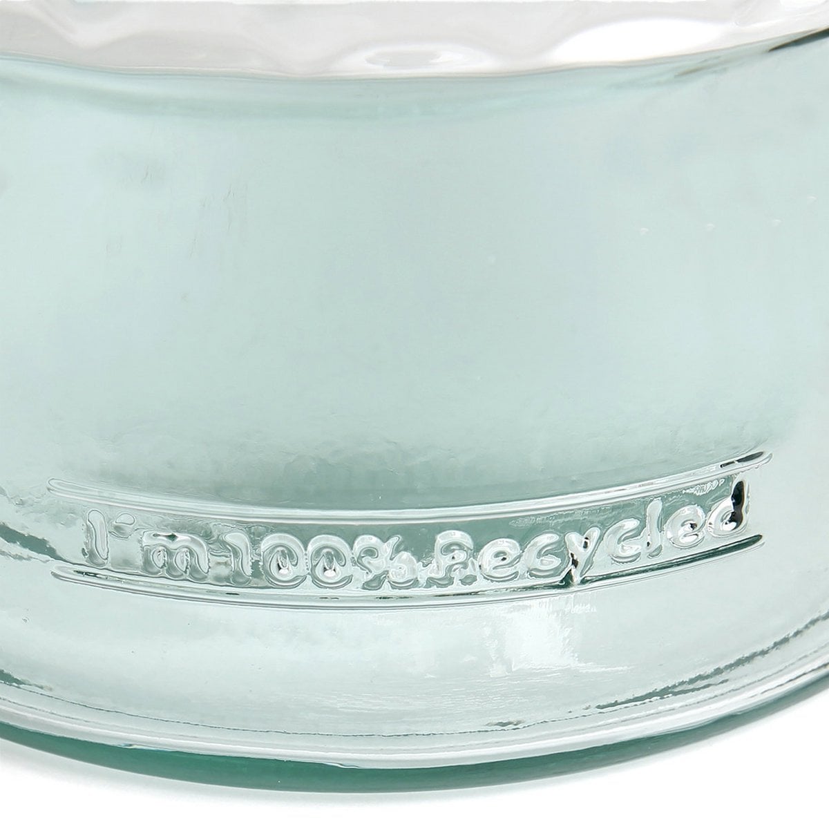 Blue Glass Water Bottle - Zuanshí Design - Medium