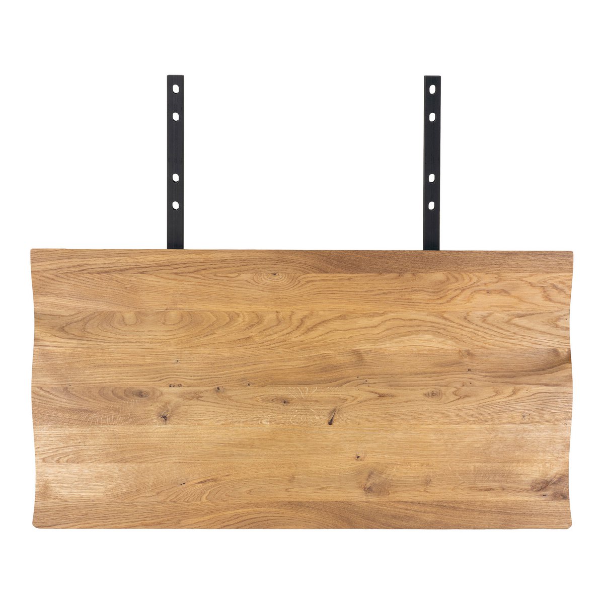 Extension Plates for Toulon Table - Wave Edge - Natural, Oak/Steel, 95x50x4 cm - Set of 2