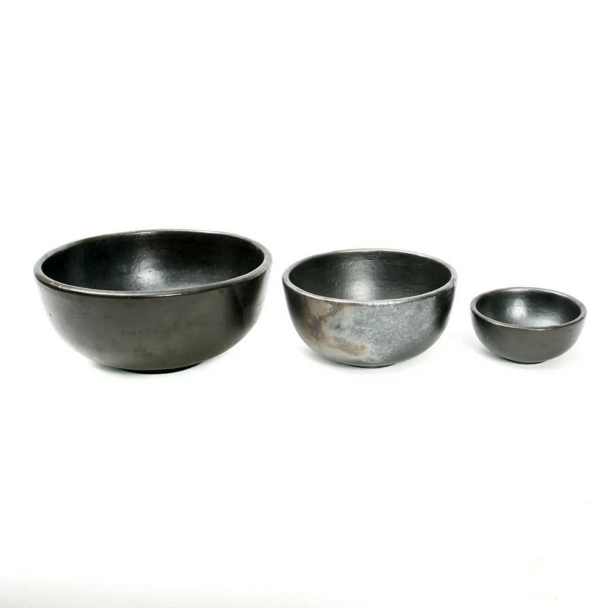 Burned Terracotta Bowl - Small Black Decorative Bowl