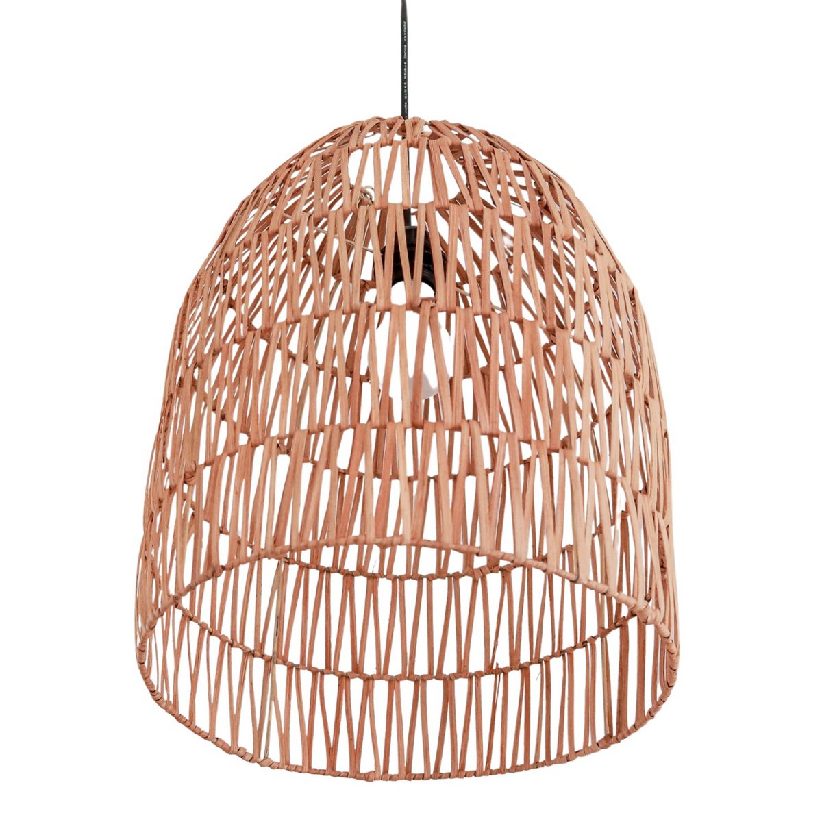 Rattan Pendant Lamp - Natural Woven Lampshade, Boho Lighting, 2 Sizes