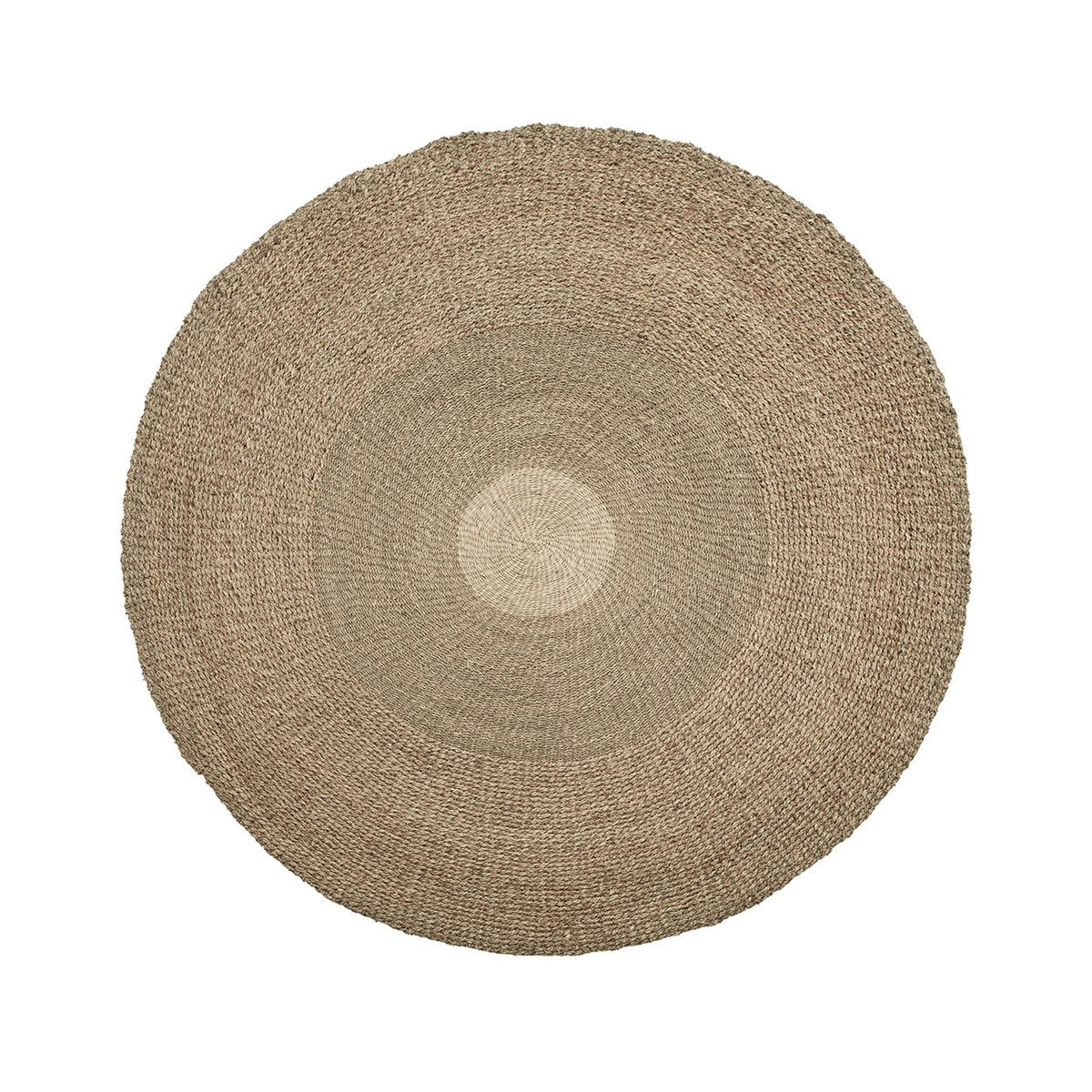 Seagrass Area Rug - Round Natural Fiber Carpet, 200 cm