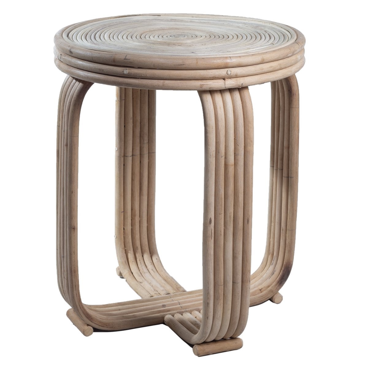 Rattan Side Table End Table - 50cm Accent Couch Table Kanthi