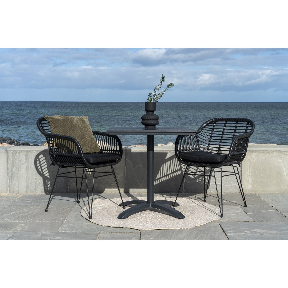 Menorca Rug - Sand, 100% Recycled PET, Ø120 cm