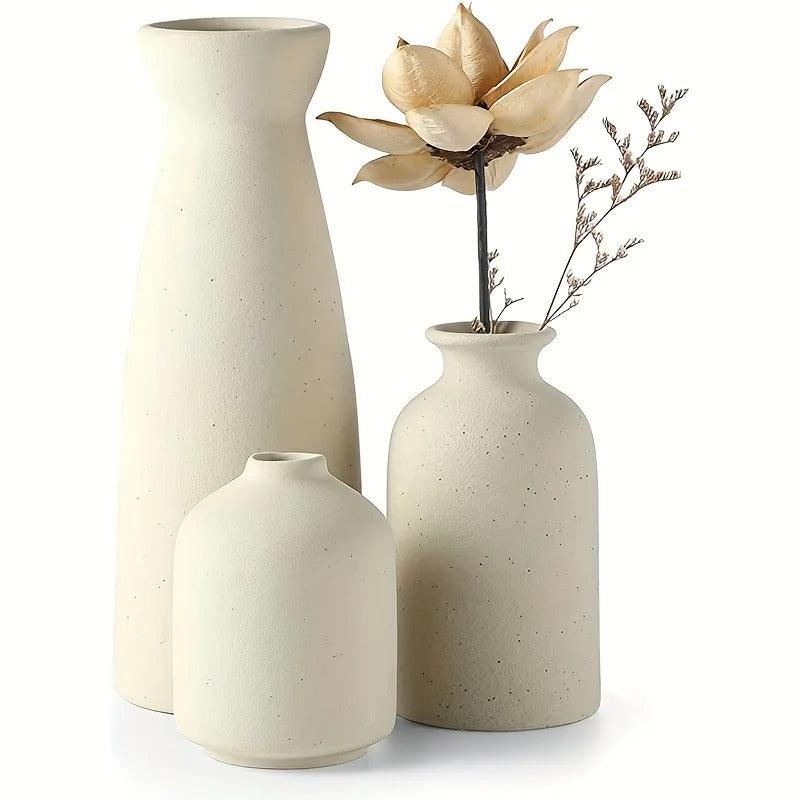 3 x Nordic Flower Vase Set | Ceramic - JUGLANA
