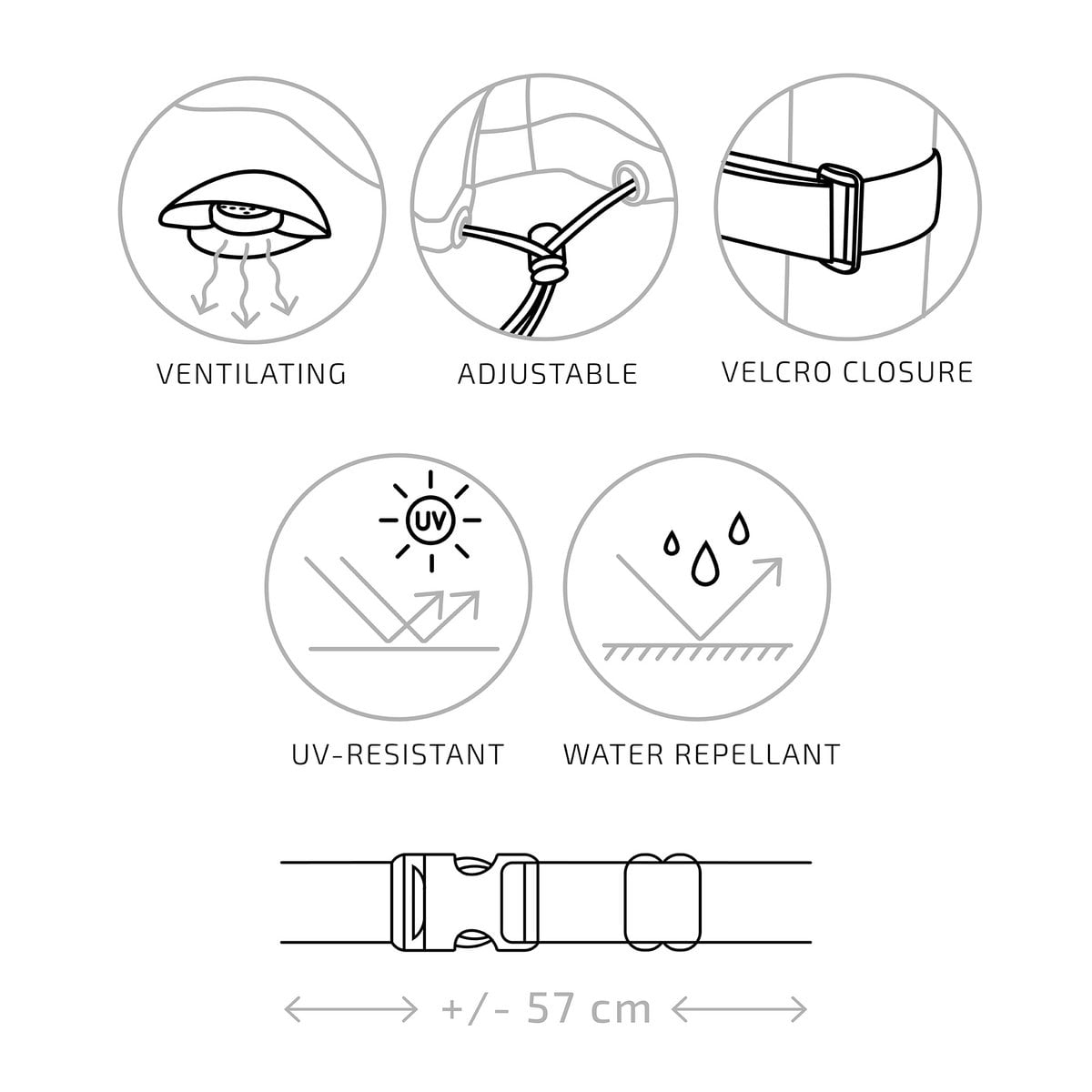 Luxury Cover - Luxury cover for right/left facing corner set, 210g/m2 600D polyester PU coated, water repellant, black
