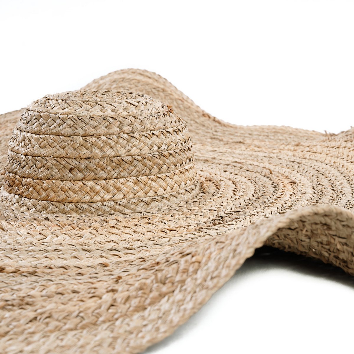 Water Hyacinth Sun Hat - Handmade Lolita Style, Natural Fiber