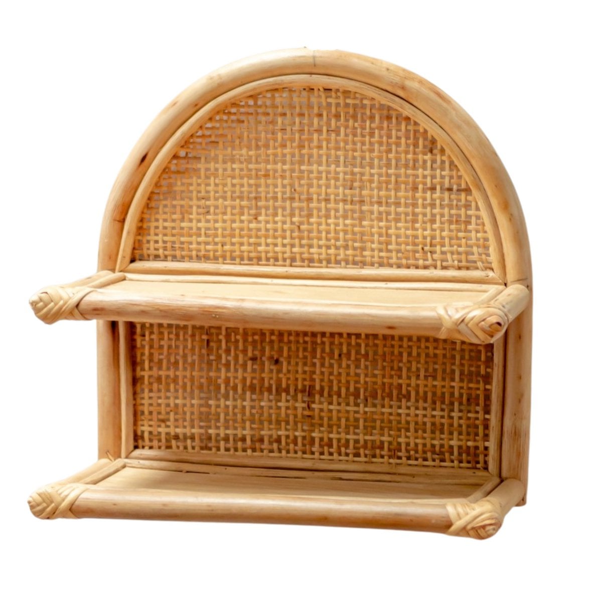 Rattan Wall Shelf 30x30 cm | Hanging Small Shelf TIASA beige