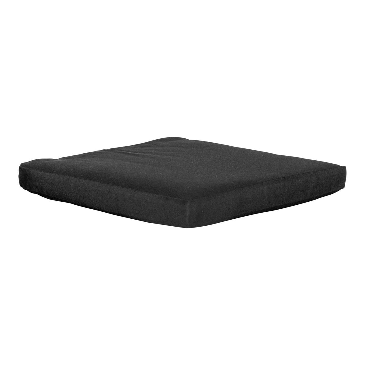 Polyester Cushion - Black Modern Dining Chair Pad, 42x42 cm