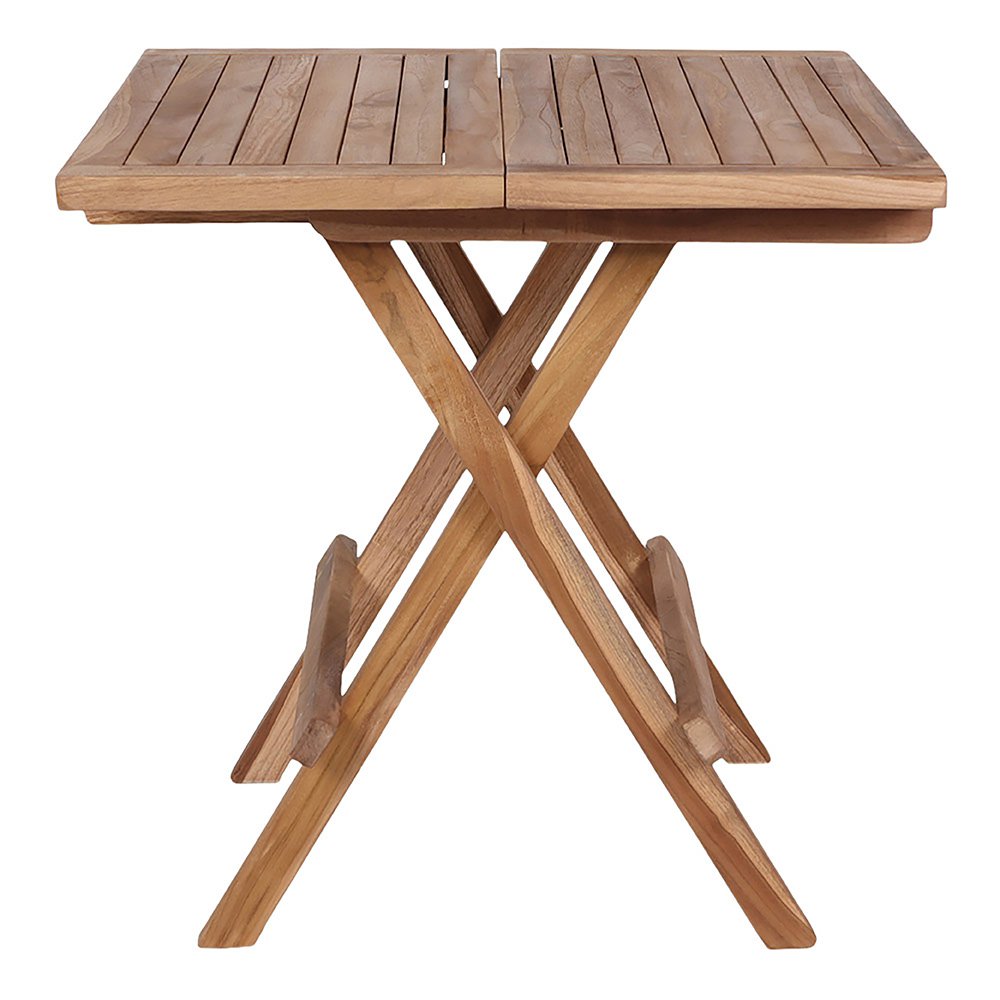 Teak Side Table - Natural Wood Accent Table, 50x50x50 cm