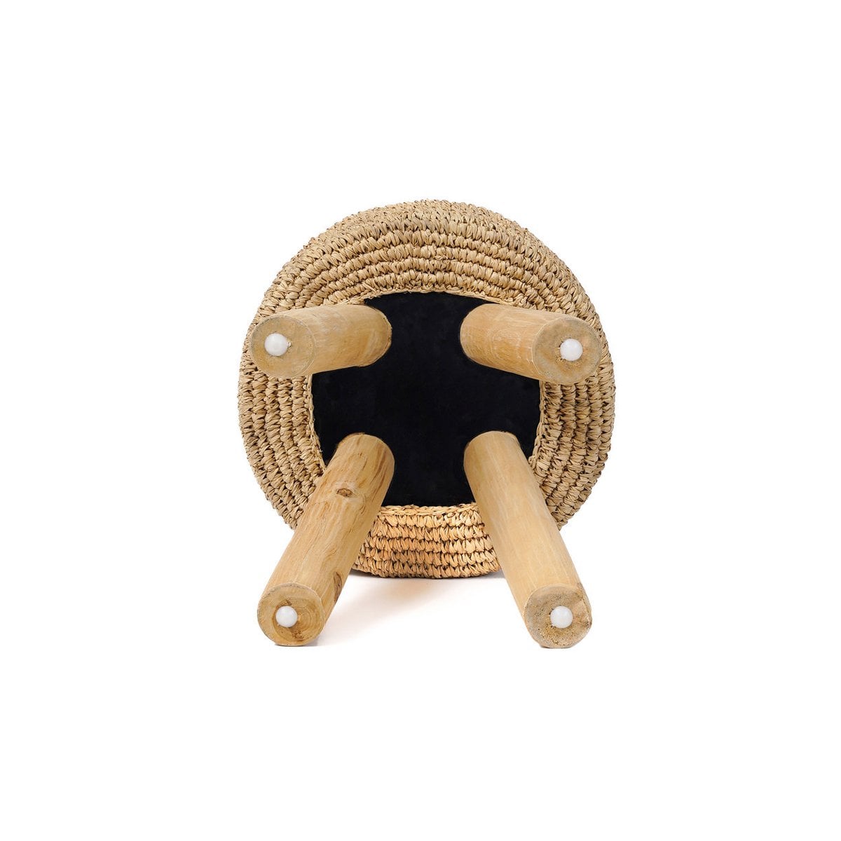 Raffia Stool - Natural