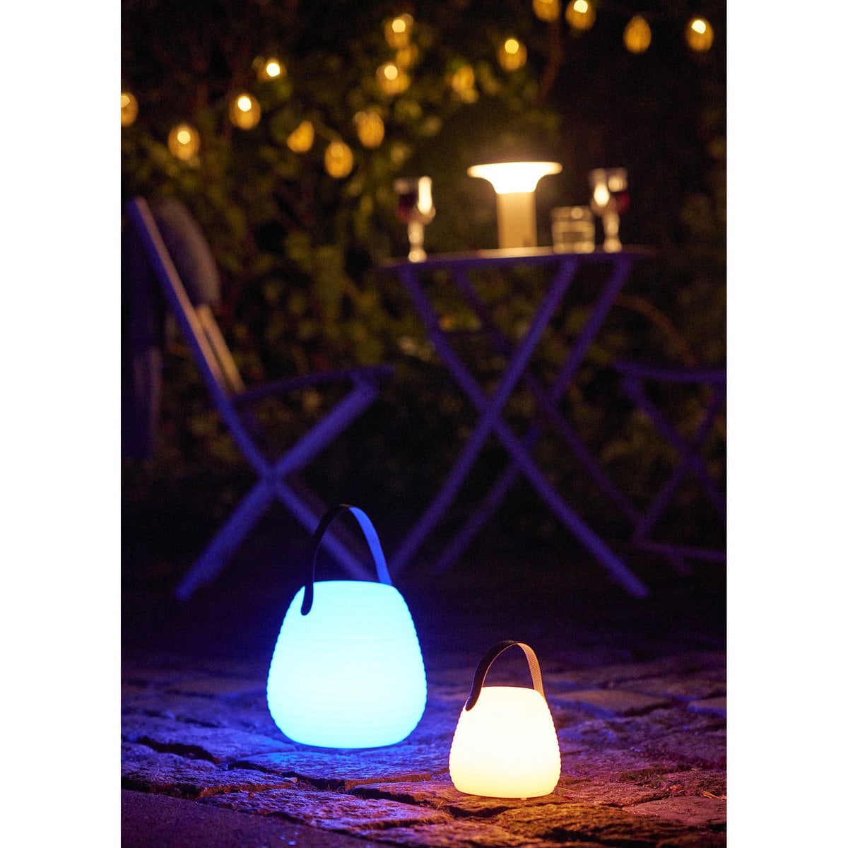 Derry LED Lamp, rechargeable, white, ø13 cm