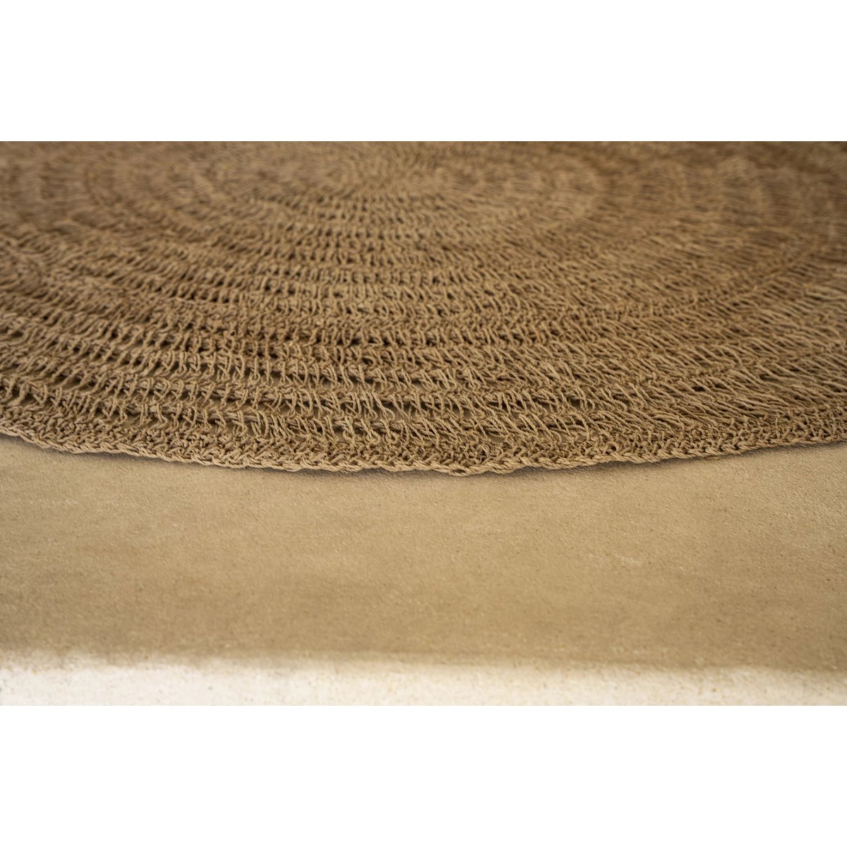 Seagrass Area Rug - Round Natural Fiber Carpet for Living Room - 100
