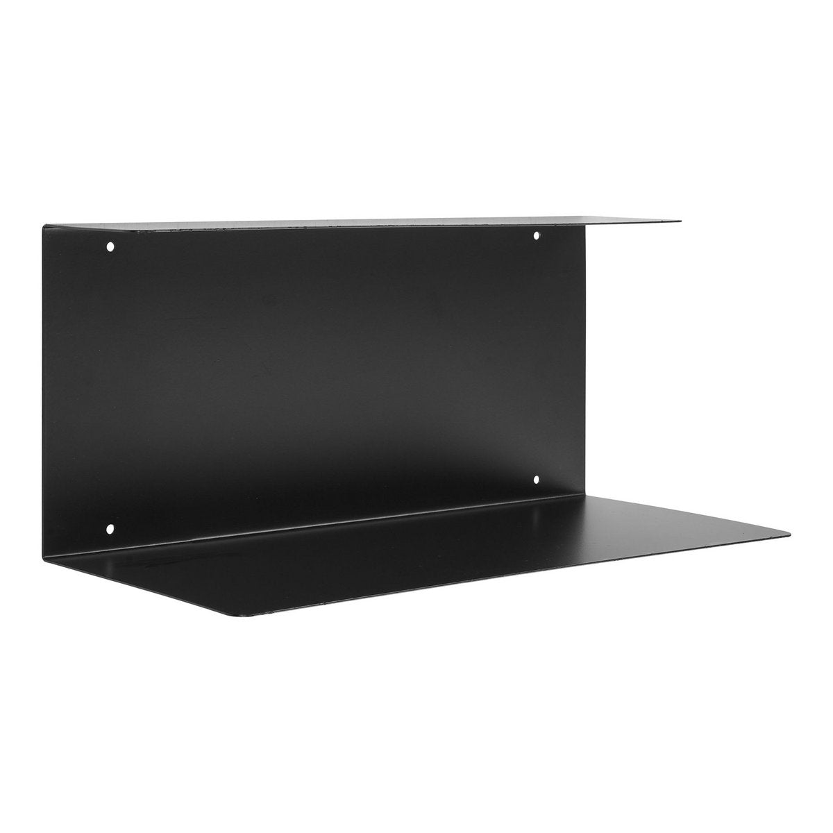 Black Steel Wall Shelf | Minimalist Floating Shelf - 40cm