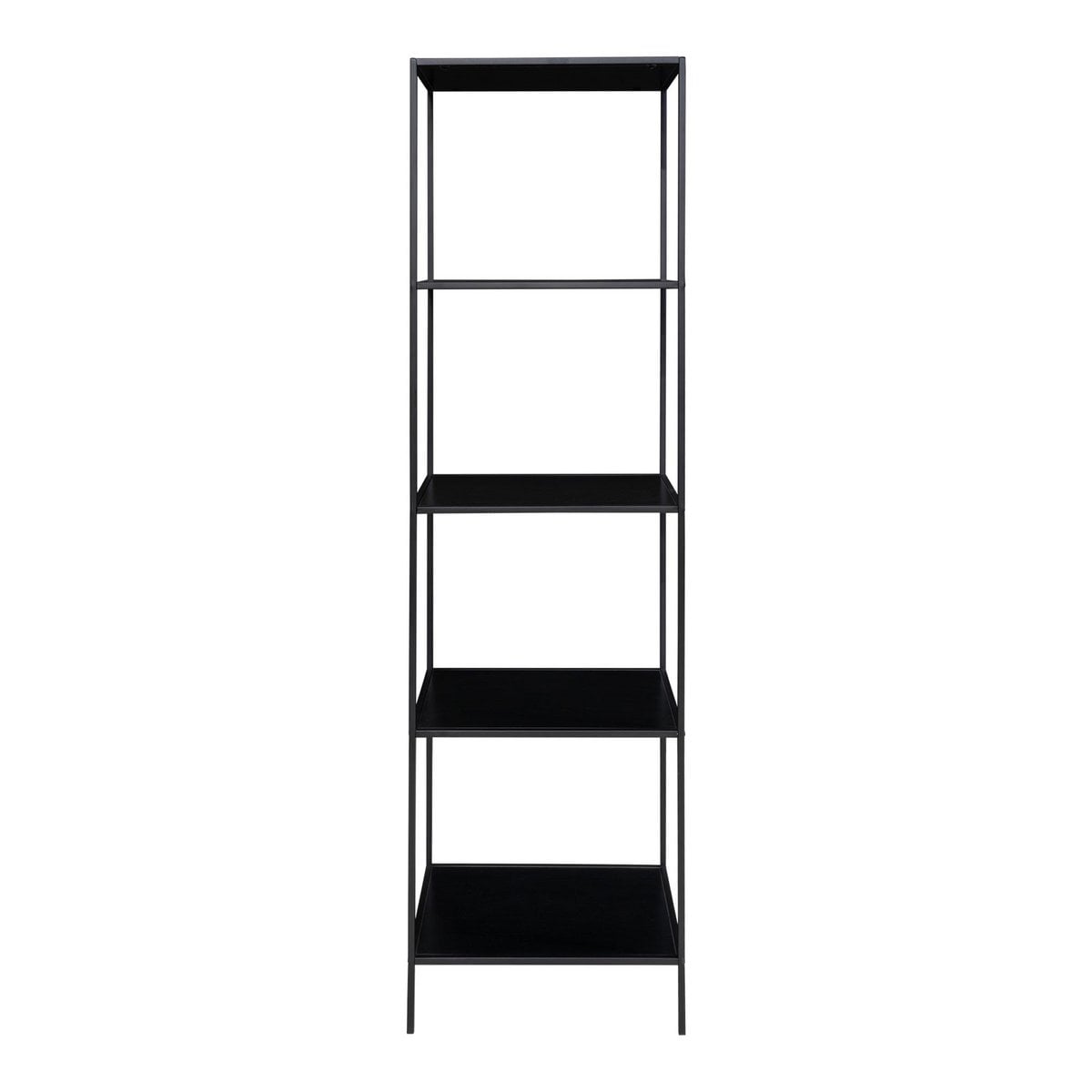 Vita Shelf - black, steel, 51x36x170cm