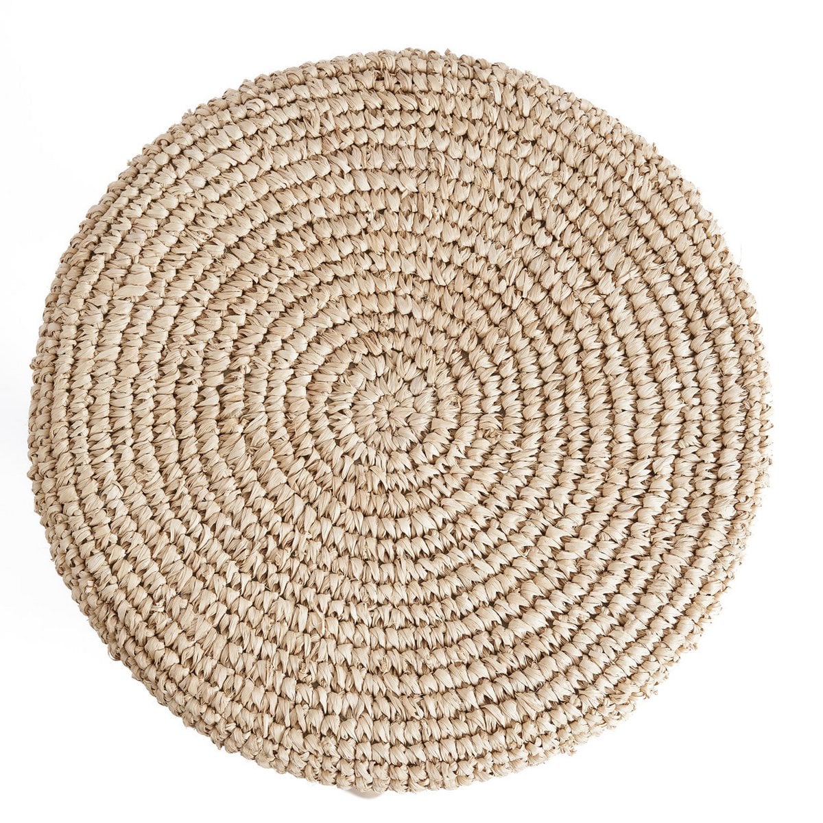 Raffia Bar Stool - Natural Teak & Woven Seat
