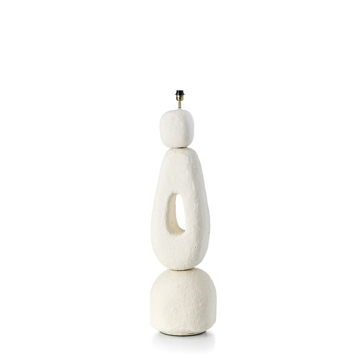 Papier-Mâché Floor Lamp - White XL Handmade Lampatha Christie