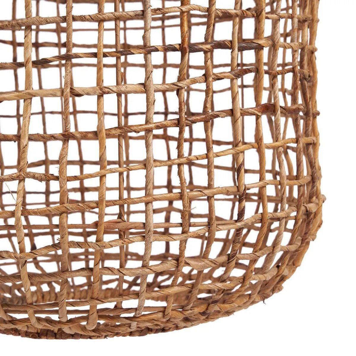 Banana Leaf Pendant Light - Natural Woven Bowl Shade, XL