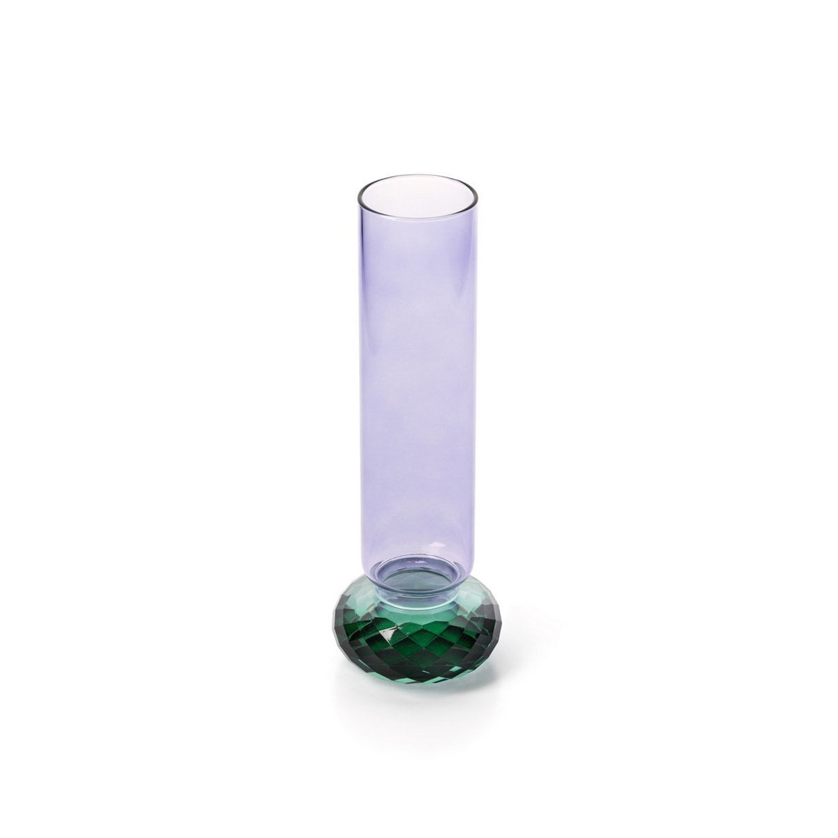 Glass Vase Violet Quartz – Sculptural Recycled Glass Vase