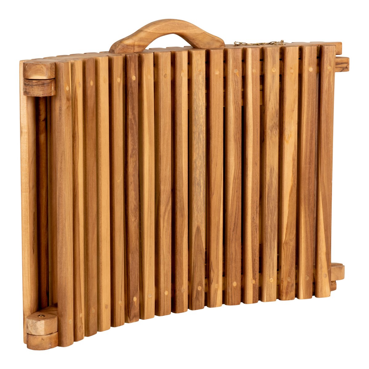 Teak Sunlounger - Natural Wood Outdoor Lounger - 160x50 cm