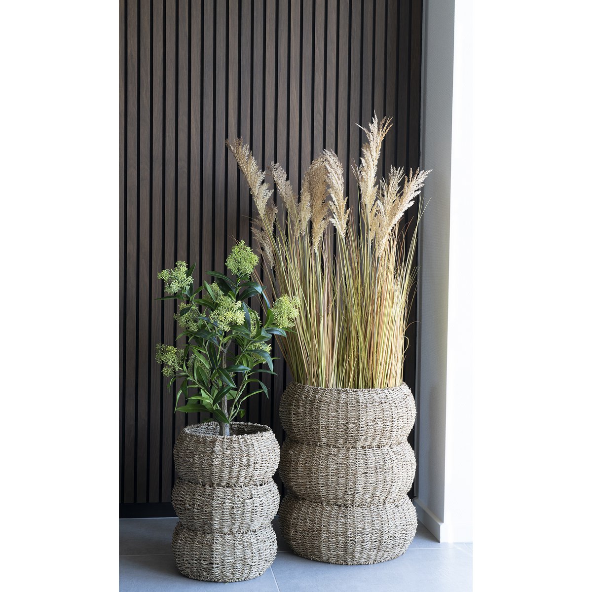 Skimmia Tree - Green, PE Plastic, H:75 cm