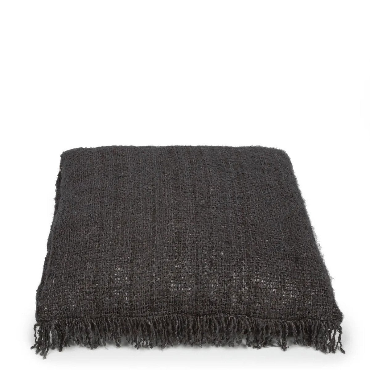 Cotton Boho Cushion Cover - Black Navy, 60x60 cm