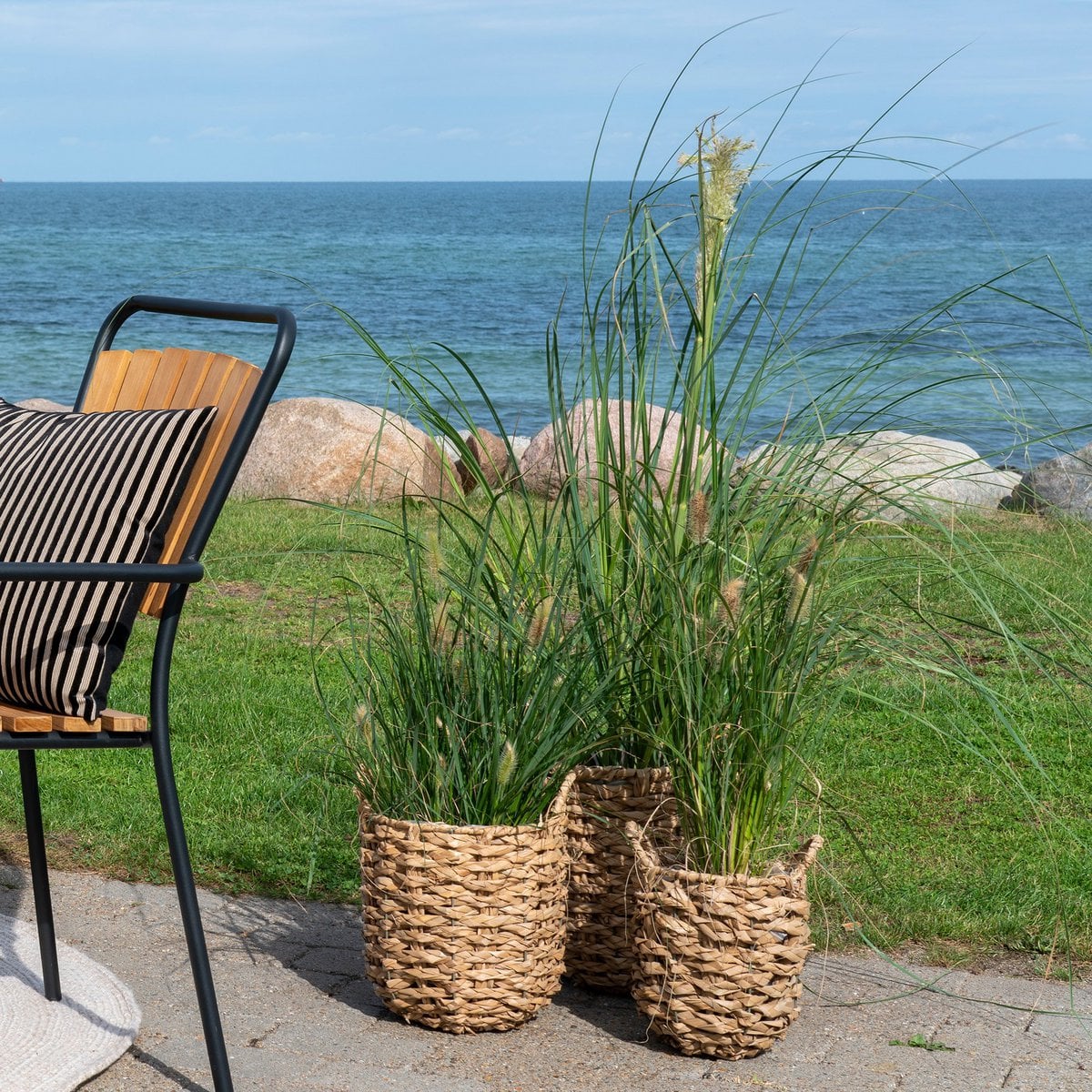 Seagrass Planters - Round Natural Planter Set of 3