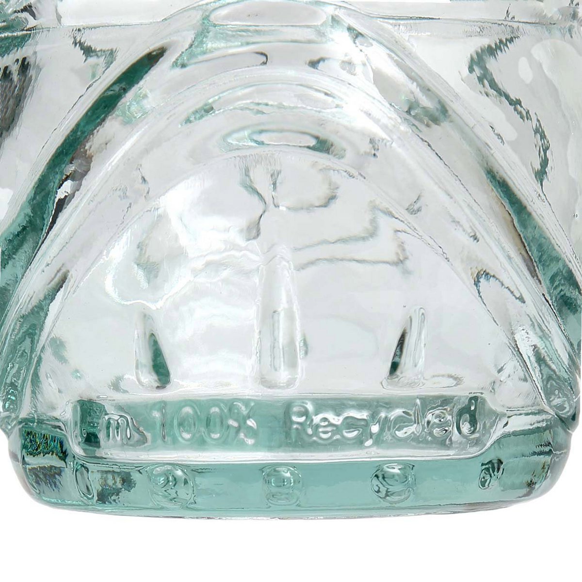 Tiki Drink Glass - Blue Recycled Glass, Island Style