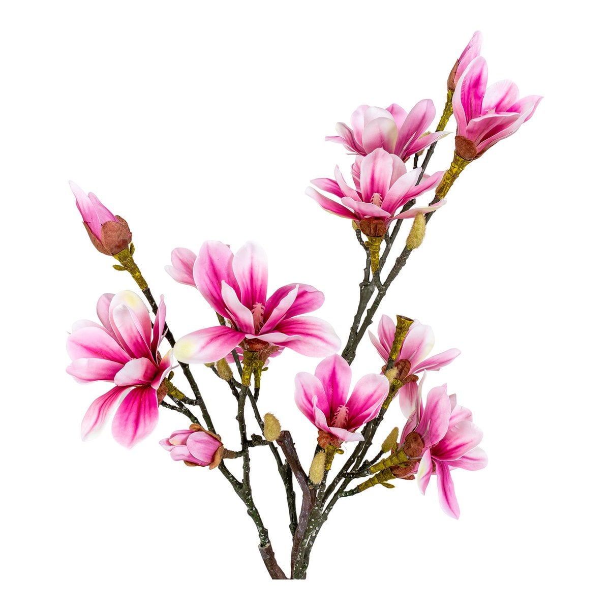 Magnolia Tree - Green/Rosa, PE Plastic, H:74 cm
