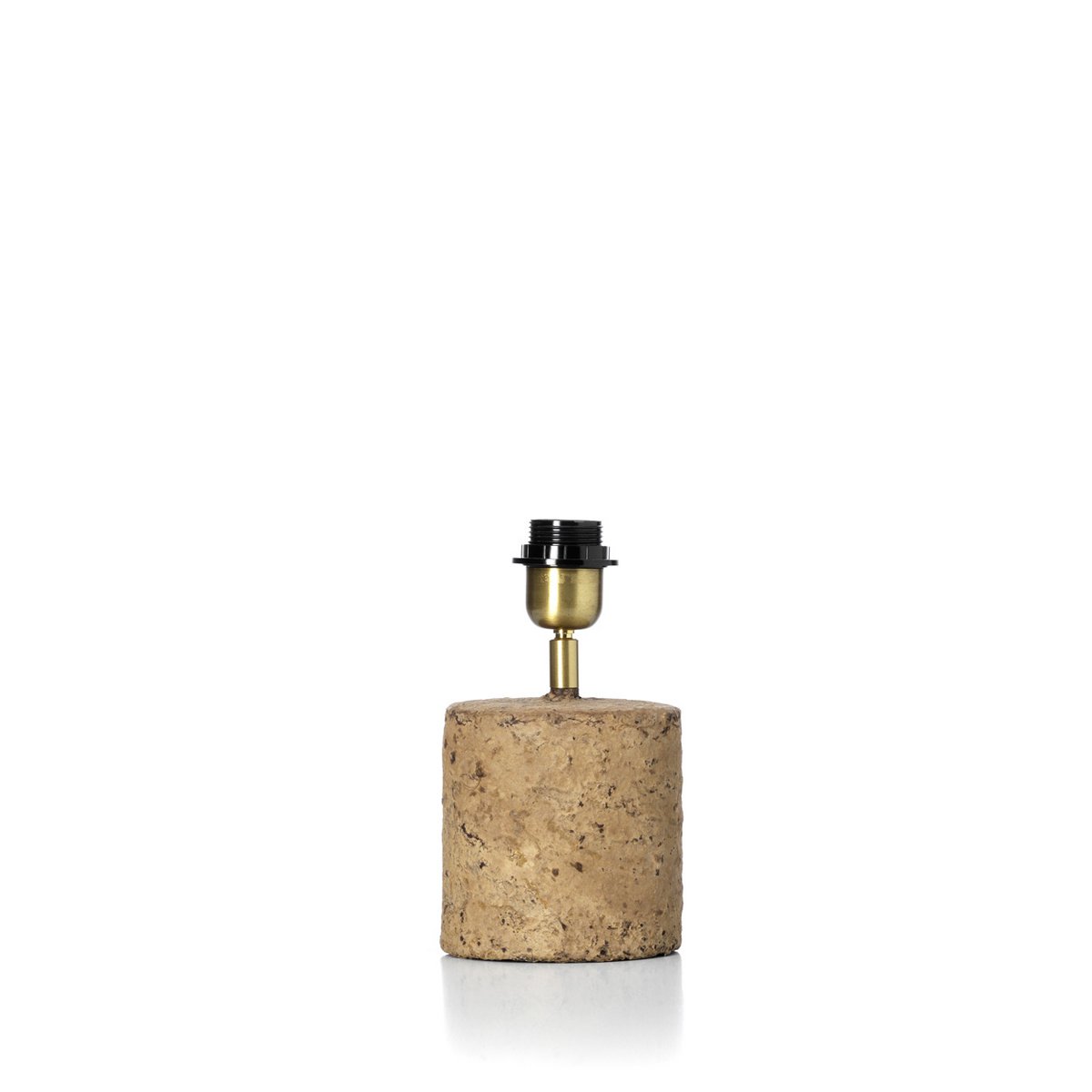 Papier-Mâché Table Lamp - Mud - Small, Modern Accent Lighting