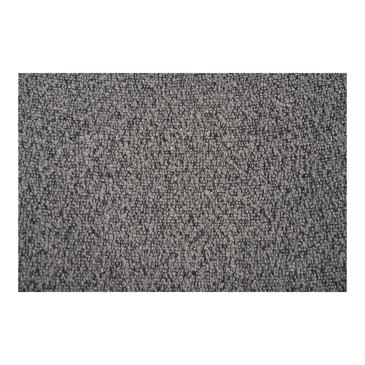 Bouclé Dining Chairs – Light Grey Modern Set of 2, 59cm Wide