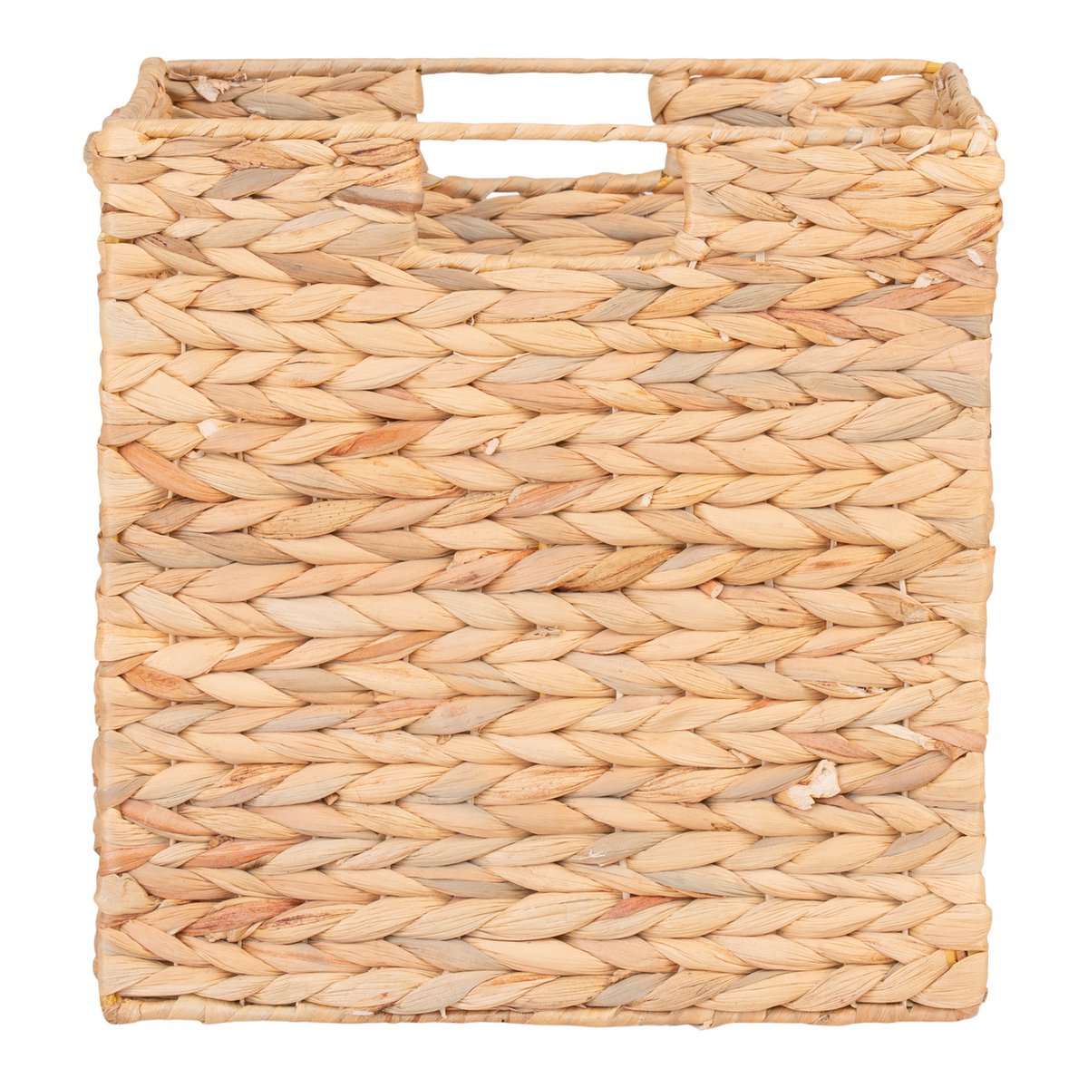 Water Hyacinth Basket - Natural Foldable Storage, 30x30x30cm