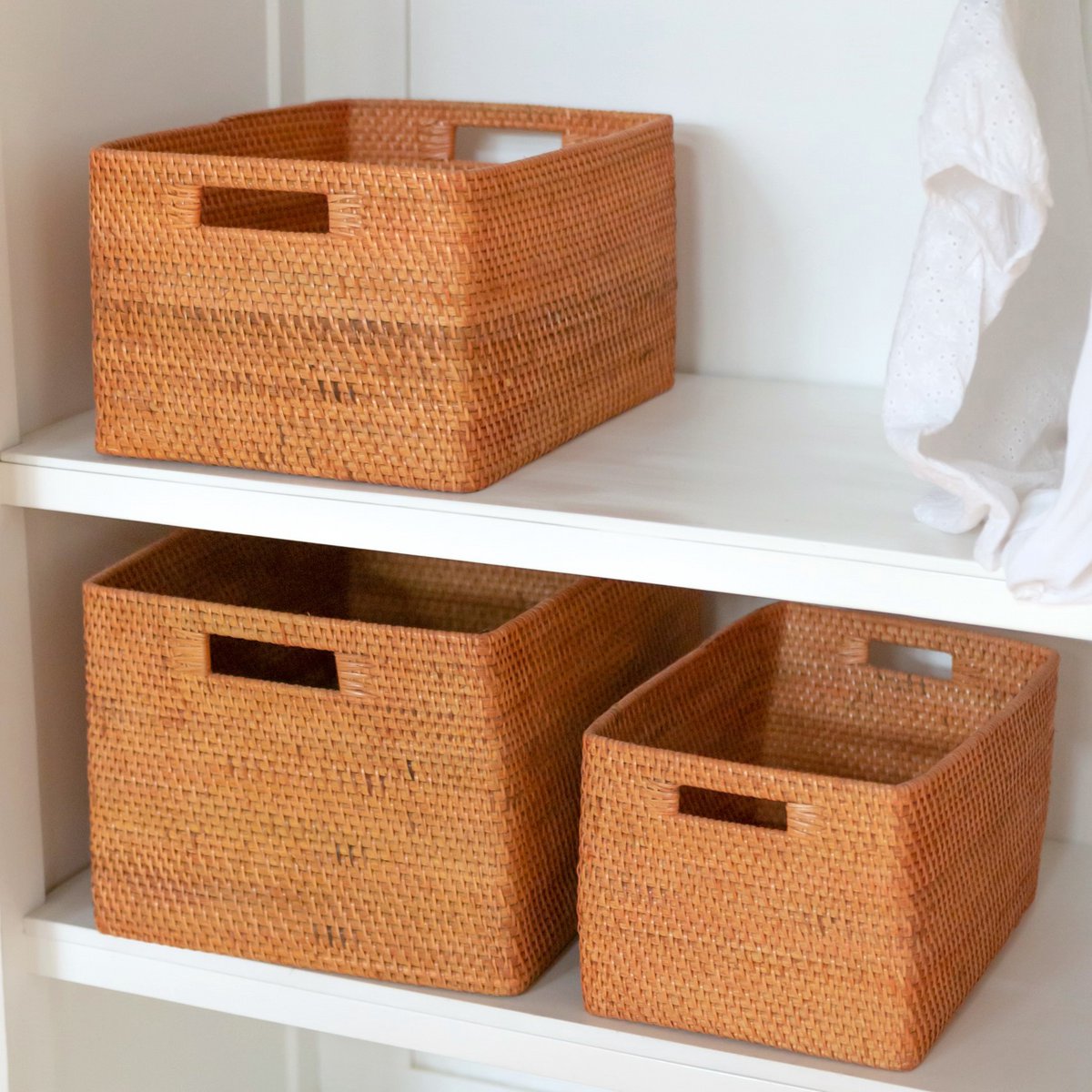Rattan Regal-Korb – handgeflochtene Aufbewahrung