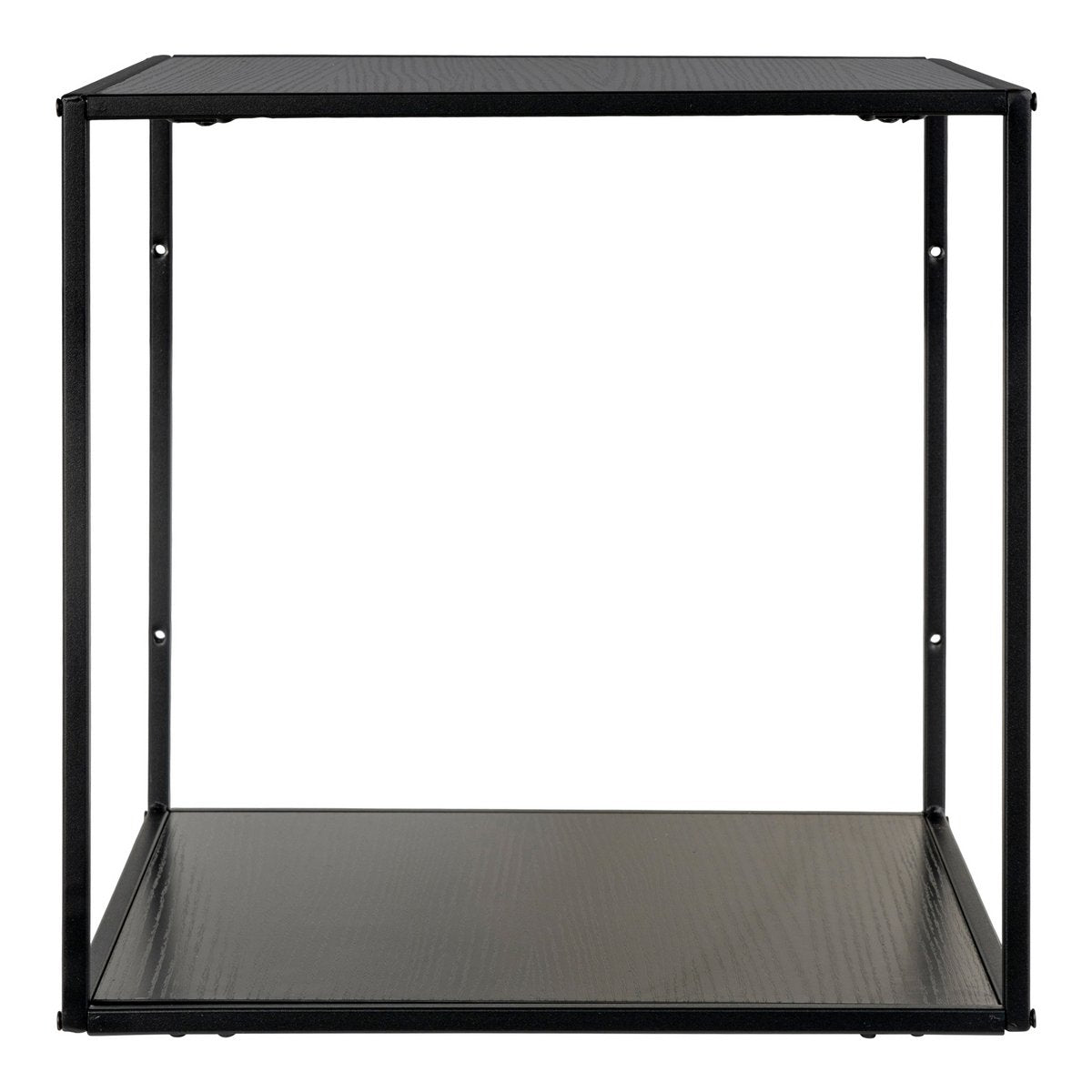 Vita Wall Shelf - black, steel, 36x36x36cm