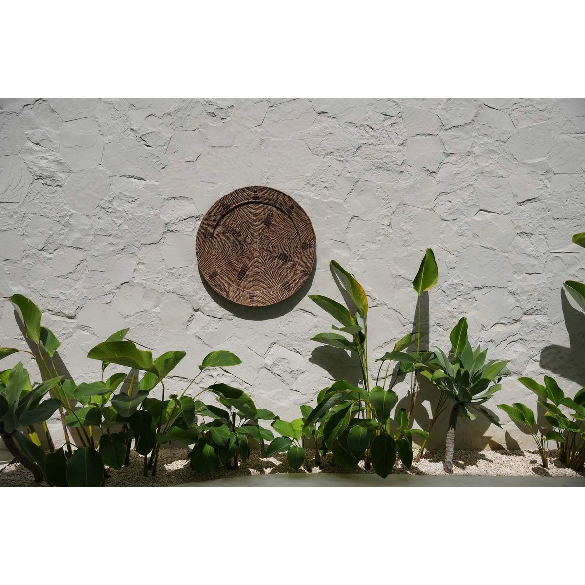 Woven Wall Plate - Brown Ethnic Decor - XL Jasmine Plate