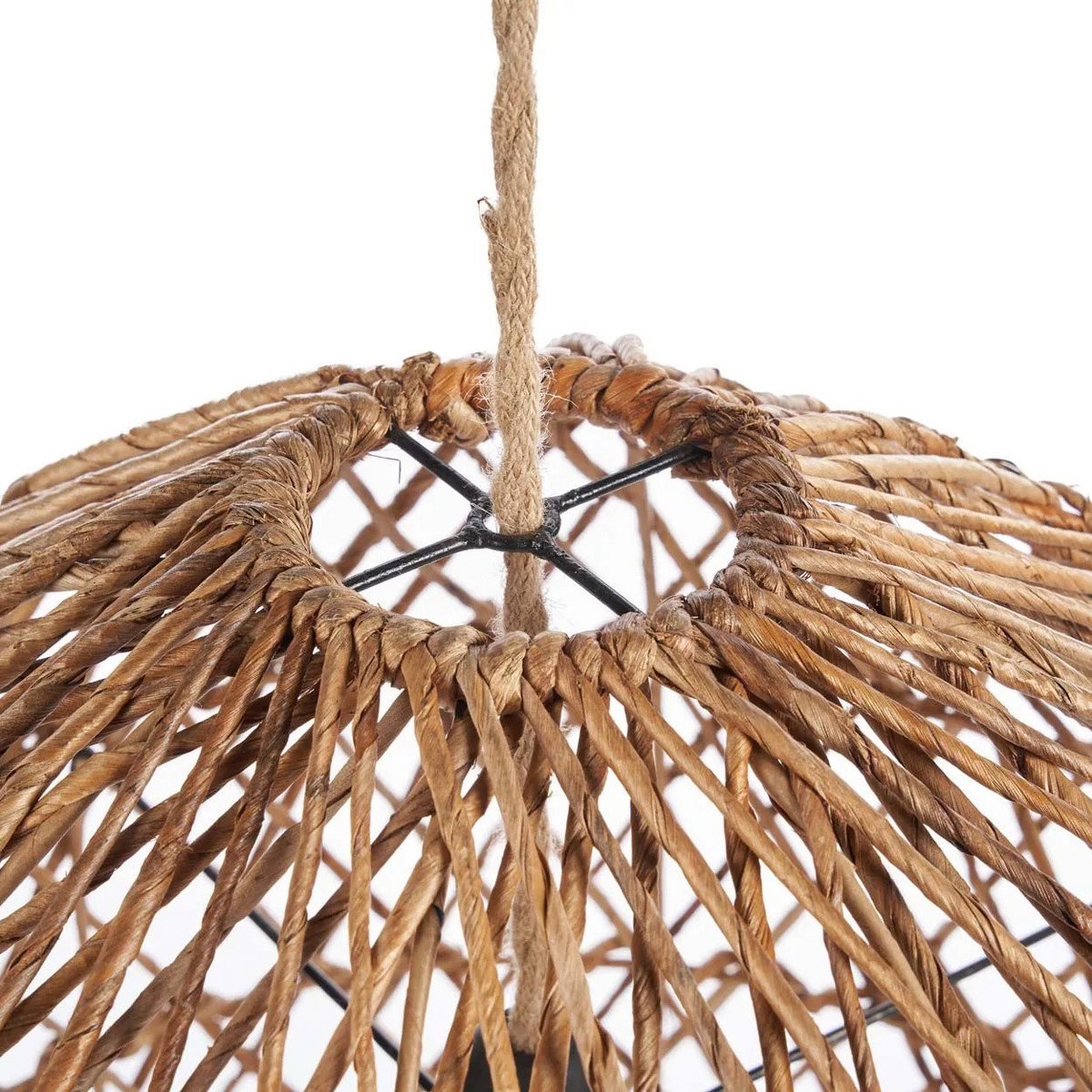 Banana Leaf Pendant Light - Natural Woven Small Hanging Lamp