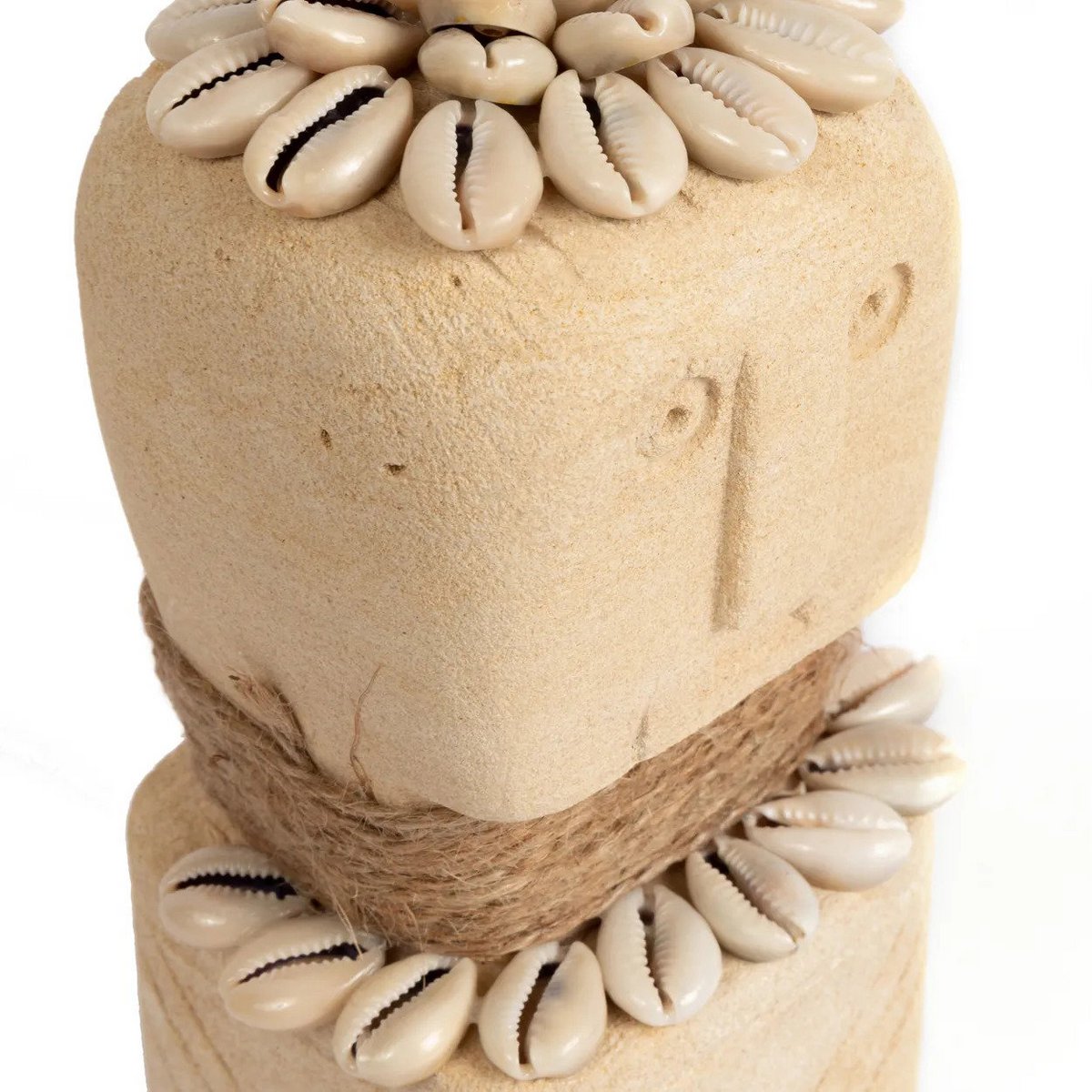 Sandstone Sumba Stone Statue – Hand-Carved Indonesian Decor