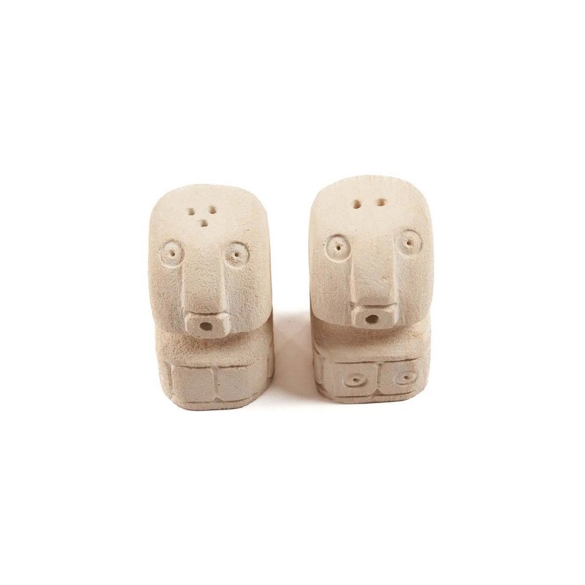 Sandstone Salt & Pepper Shakers - Stone Men Design