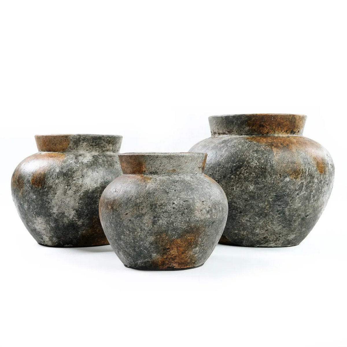 Antique Grey Vase - Small Funky Nordic-Style Accent Piece