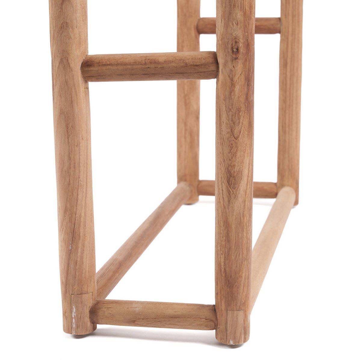Rustic Teak Wood Towel Hanger – Handmade Sustainable Bathroom Rack