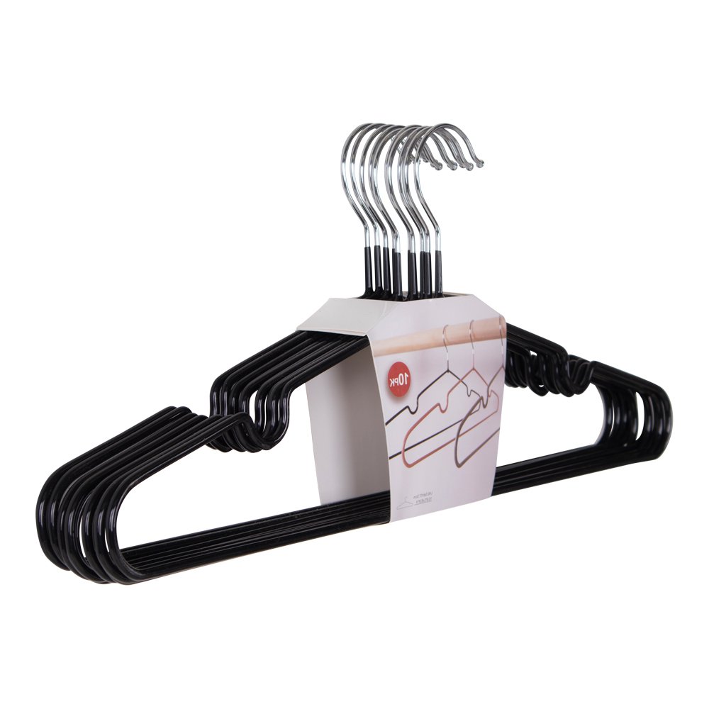 Massa Hangers - Black, Metal, Set of 10