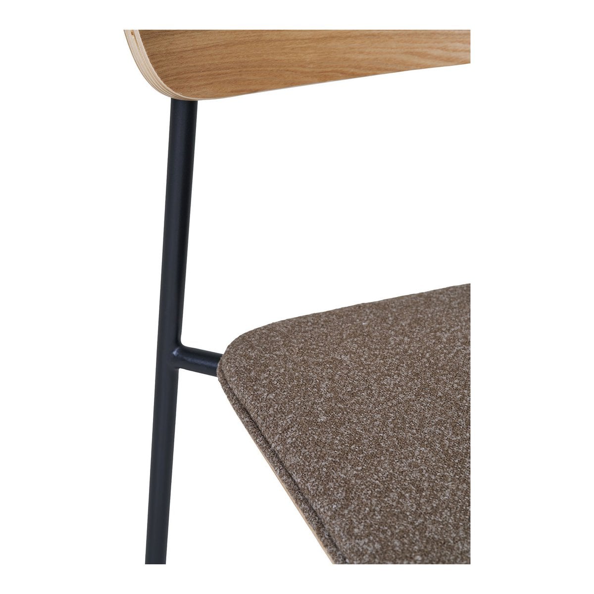 Estepona Dining Chair - Nature/Brown/Black, 51x47x77cm - Set of 2