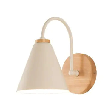 Nordic Minimalist Wall Lamp for Hotels | Wood & Metal