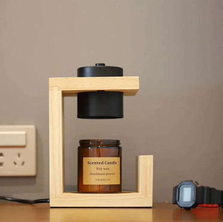 Solid Wood Melting Candle Lamp | Nordic Design