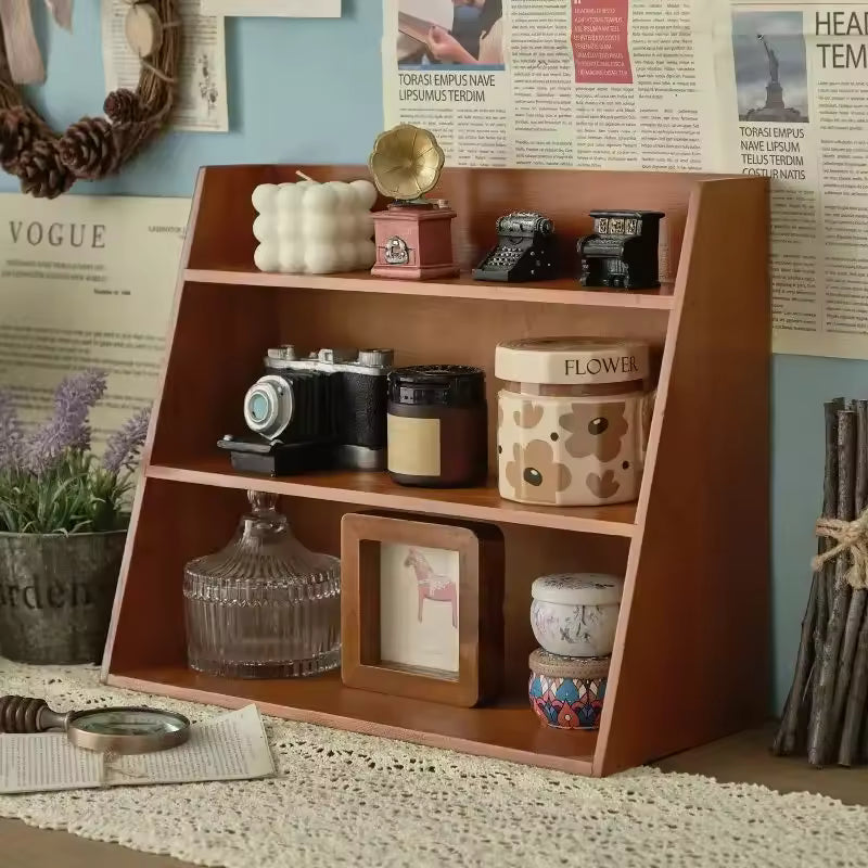 Kosmetik-Organizer – Massivholz im Retro-Design – JUGLANA