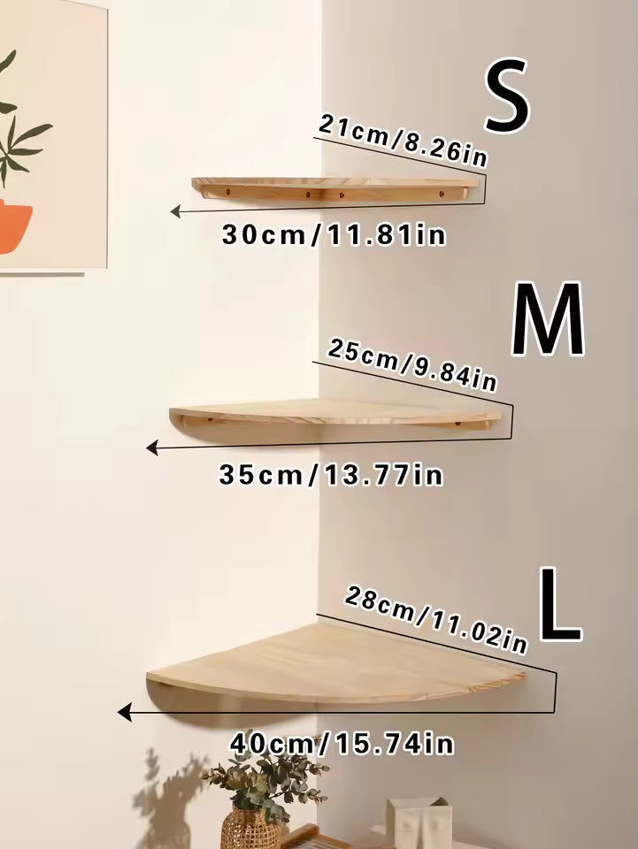 Floating Wall Shelf for Living Room | Full Wood