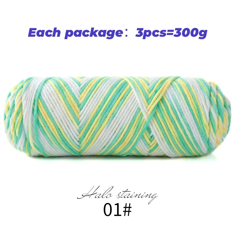 Dyed Milk Cotton Yarn - DIY Knitting & Crochet | sitezone test 02