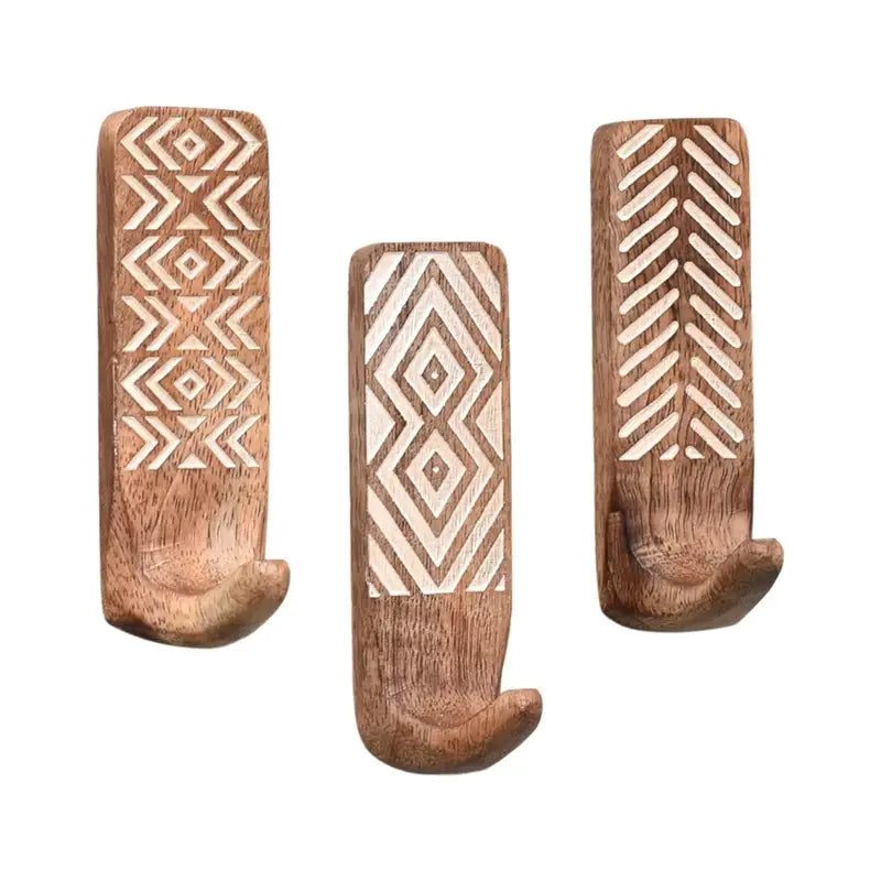 Bohemian Wooden Wall Hooks – Decorative & Stylish | sitezone test 02